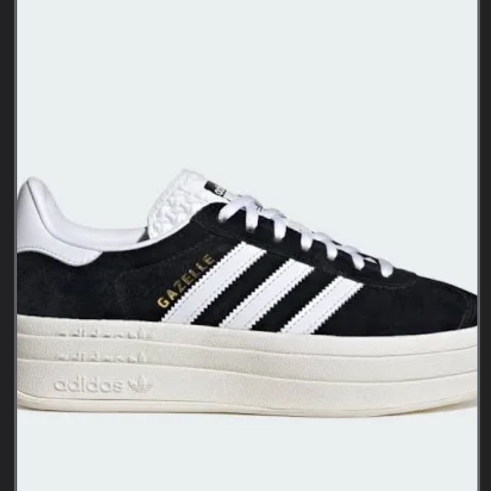 Adidas Women's Black and White Gazelle Sneakers